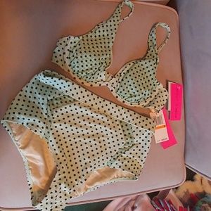 Betsey Johnson two piece swim suit small